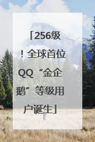 256级！全球首位QQ“金企鹅”等级用户诞生