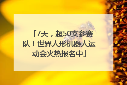 7天，超50支参赛队！世界人形机器人运动会火热报名中