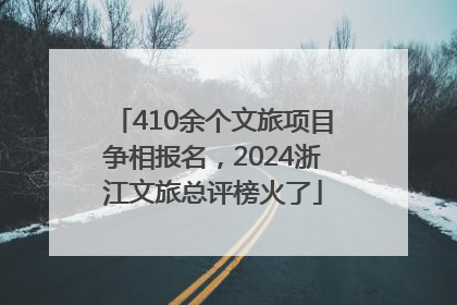 410余个文旅项目争相报名，2024浙江文旅总评榜火了