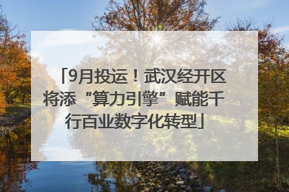 9月投运！武汉经开区将添“算力引擎”赋能千行百业数字化转型