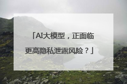 AI大模型，正面临更高隐私泄露风险？