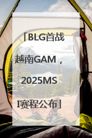 BLG首战越南GAM，2025MSI赛程公布